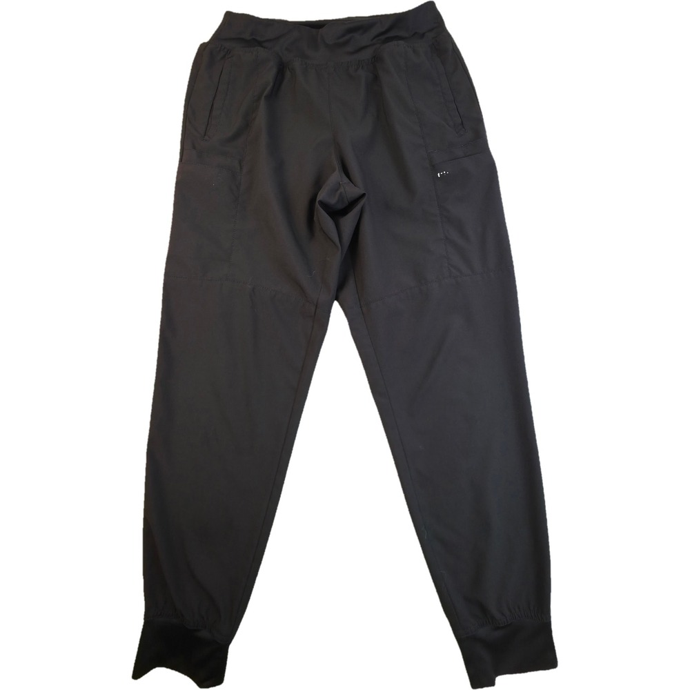 WonderWink W123 Jogger Scrub Pants Womens Large Black Modern Fit 5555 Excellent
